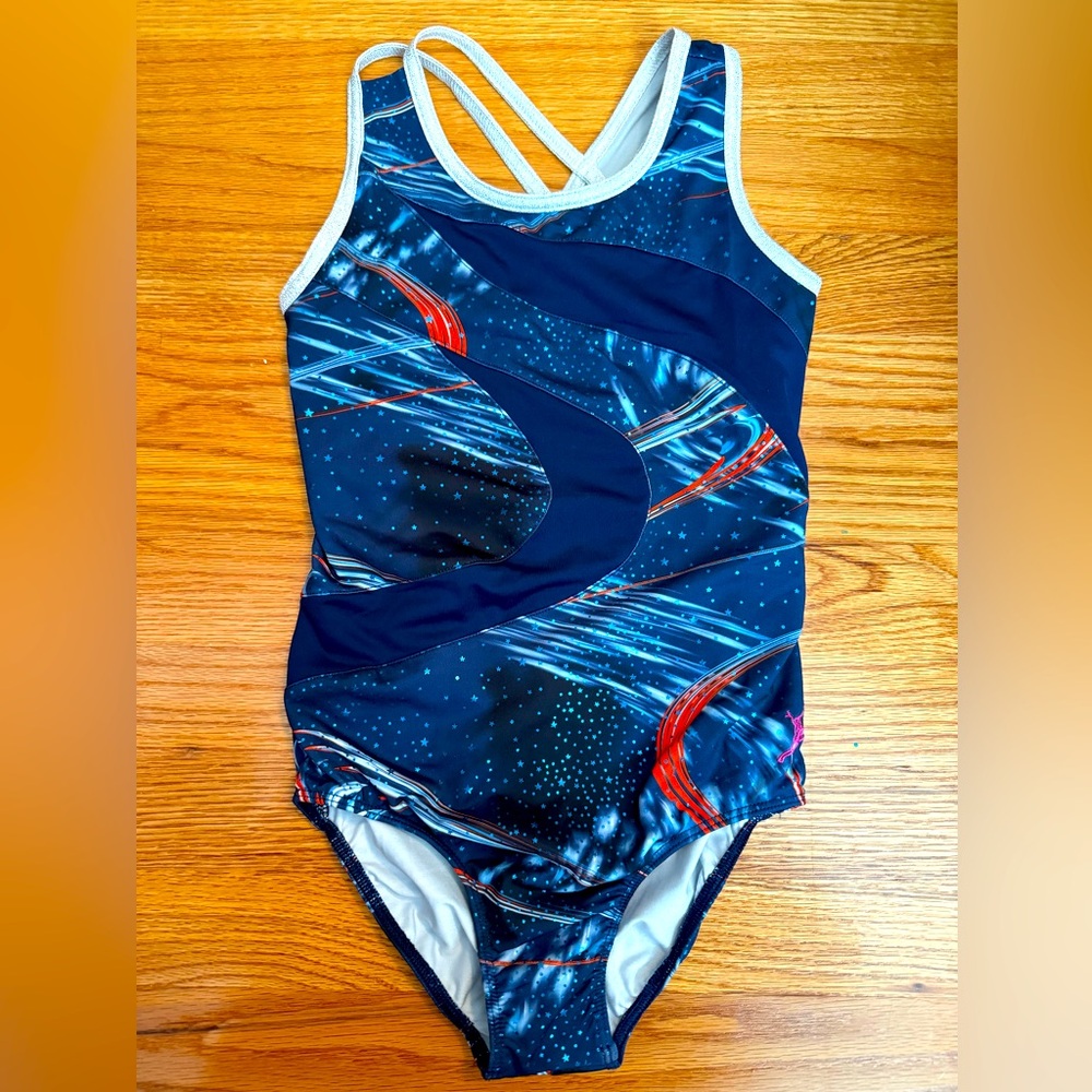 Capezio future stars red, white and blue leotard - Ch/S team USA Olympic colors